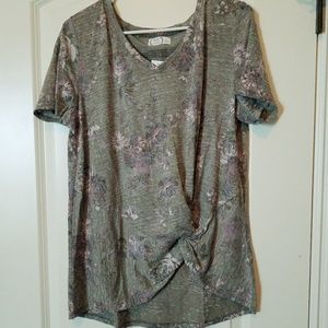 Maurices knot hem tee